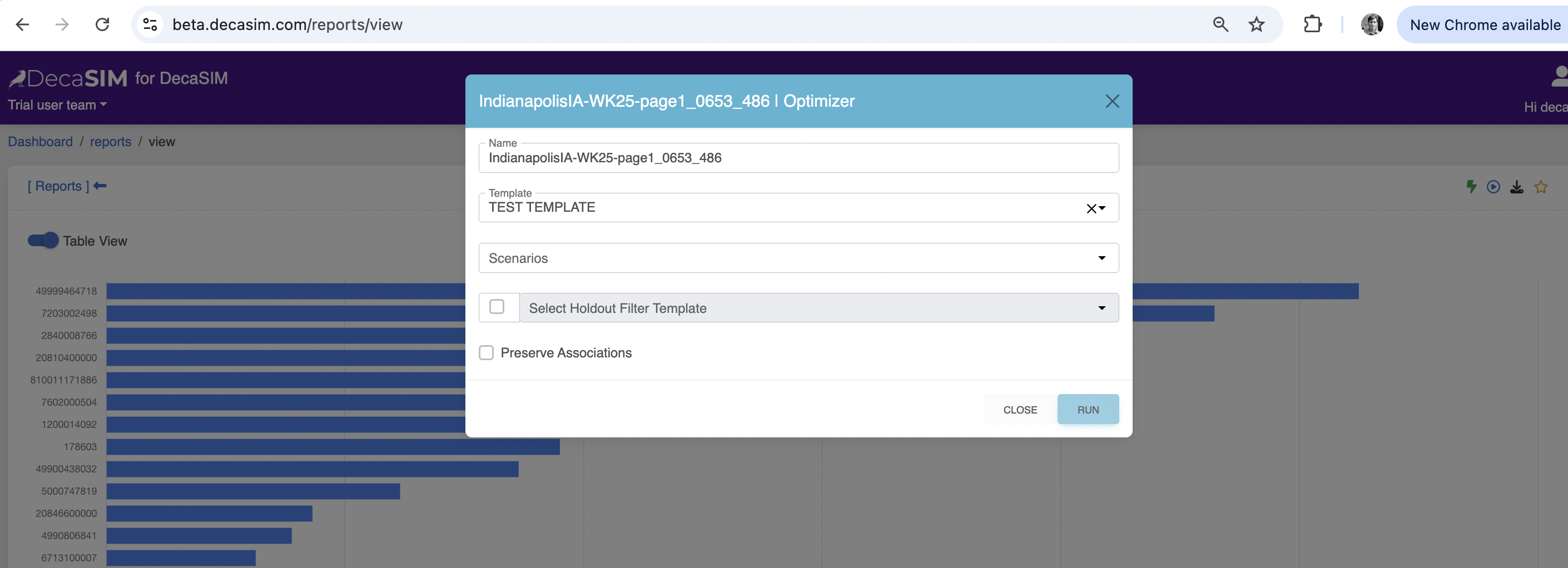 Optimization Form